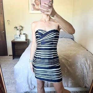 H&M Satin Strapless Dress | 4 XS